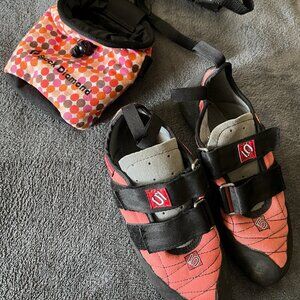 Women's Pink and Black Performance Climbing Shoes